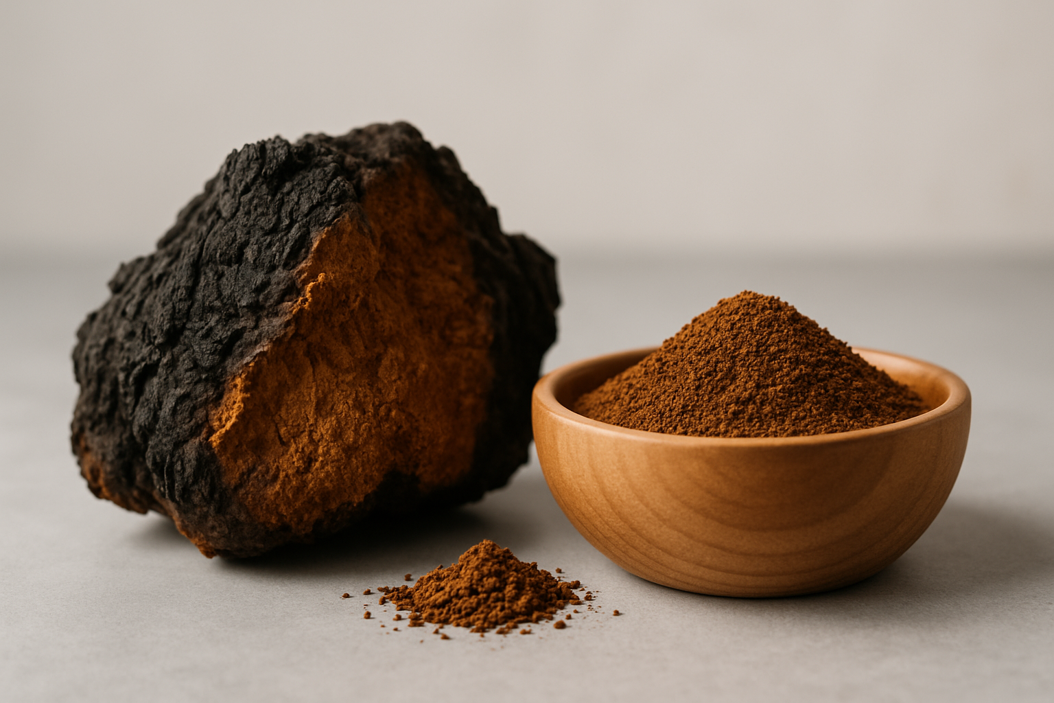 Chaga Pilz an einer Birke – der König der Heilpilze mit antioxidativer Wirkung